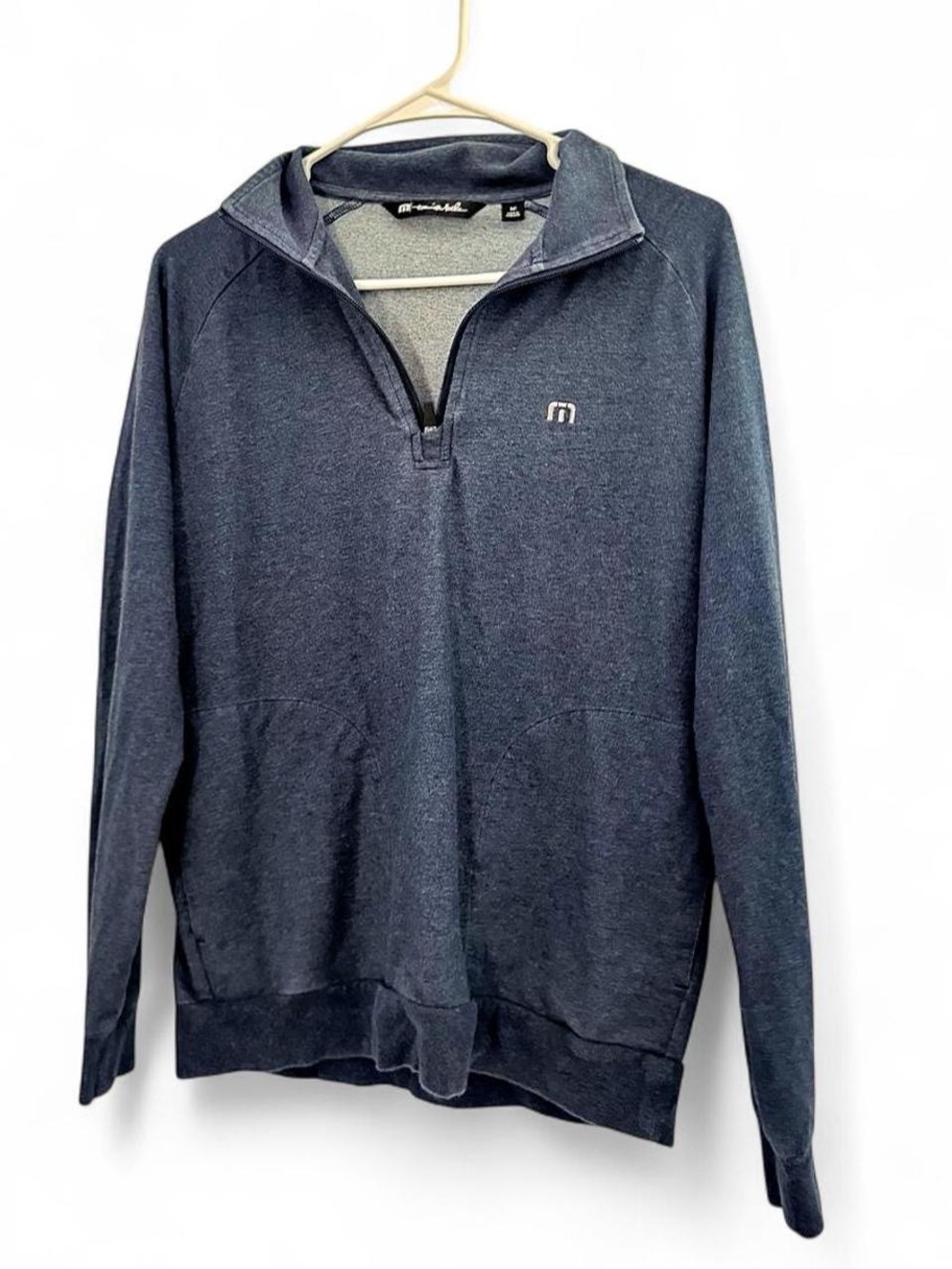 Travis Mathew Navy Half-Zip Pullover Sweater